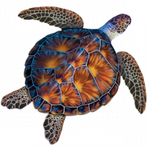 CM - Porcelain Brown Sea Turtle