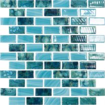 Nature series sky brick vidrepur glass mosaic